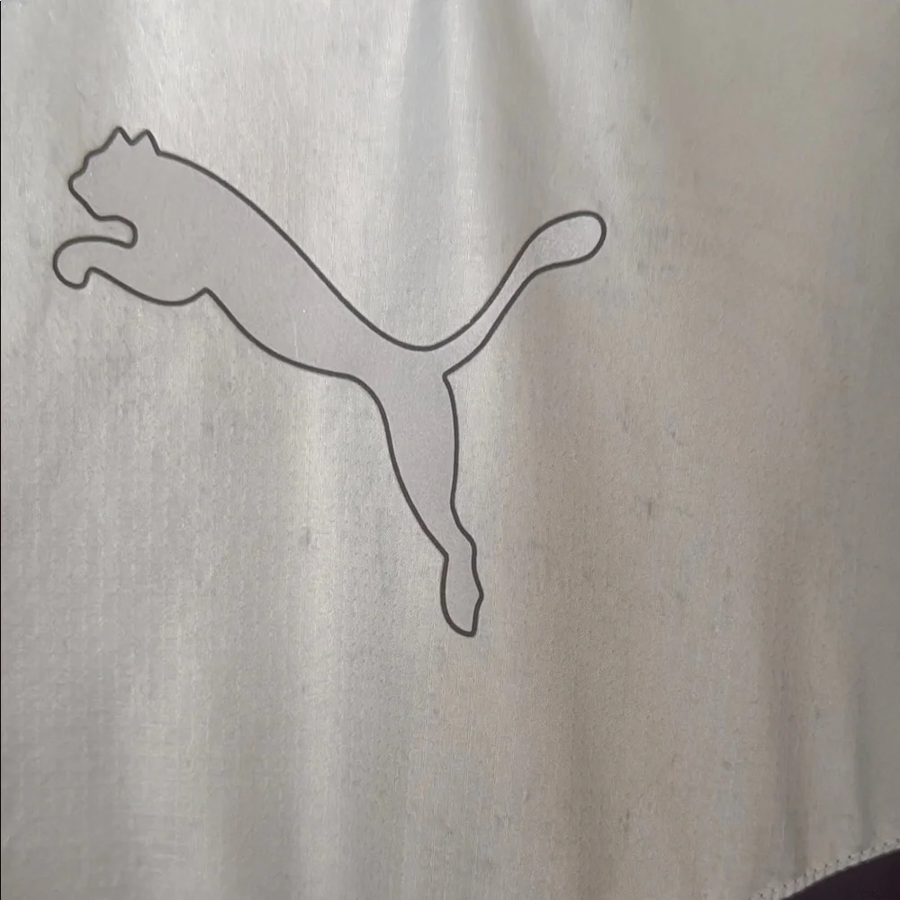 Puma Black and Gray Windbreaker with High Collar - Picture 5 of 6